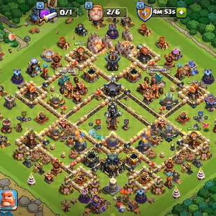 🔥TH-17 (TH-16 FULL MAX) 🌟 14000 GEM | HIGH HEROS | 359 LEAGUE MEDALS | EB(26) FB(23) RS(23) | INSTANT DELIVERY - Image 1