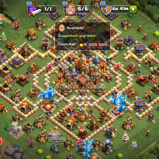BEST OFFER | TH 16 FULL MAX BOTH SIDE | 6 HERO MAX | 9 EPIC ALMOST MAX 16 EPIC EQ | 739 MEDEL |  2 HELPER HUT MAX NC-YES - Image 1