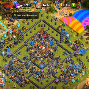 LEGEND LEAGUE-TH 18 FULL MAX-60 PERCENT DISCOUNT SHOP-22400 GEMS-[ 13 EPIC EQUIPMENT MAX-XP 224-HELPER HUT MAX-716 MEDAL - Image 1