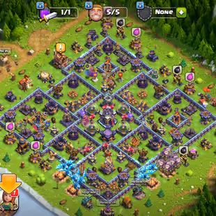 14X HIGH LVL EQUIPMENT 🔥 NEAR MAX TH 15!XP 185🔥HERO:90-90-50-65-40!NC YES!MAX DEFANCE!MAX WALLS!NEAR MAX TROOPS - Image 1