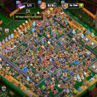 🔥TH 18 FULL MAX BOTH SIDE🔥60 PERCENT DISCOUNT SHOP-XP 285-[ 10 EPIC EQUIPMENT MAX-NC 500-HUGE OBSTACLE-3 HELPER HUT MX - Image 1