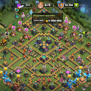 💫[ 9X EPIC EQUIPMENT MAX - TH-14 MAX ]💫 SB-GG-MM-FA-MA-DC-FB-RS-EB [MAX] | MAX DEFENCES - TROOPS - WALLS - HEROS - Image 1