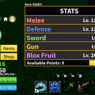 Blox Fruits Account Lv 1760 | PERM Kitsune T-Rex | Portal | Buddha | Light | Ice | Dark Blade | Rabbit Race - Image 1