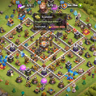 🔥FULLY MAX TH-11-500 CWL MEDALS🔥[6EPIC-S.BALL-F.BALL MAX] | HERO-50-50-30-20 | RENAME AVAILABLE | HEROS SKIN!LOW PRICE - Image 1