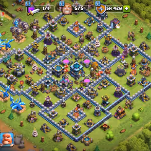 🔥[Nc At 500 Gems]💎Epic Th-13 | Heros Lvl 67-69-43-43-8 | Cwl | Instant Delivery | - Image 1