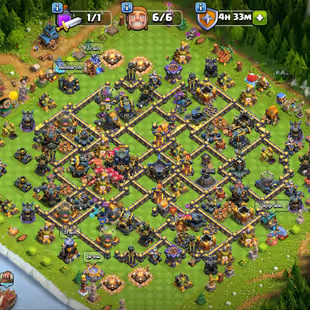 🔥TH-17 NEARLY MAX 💎 4 HEROS MAX | (GG-MAX) (SB-MAX) (EB-MAX) | 3700 GEM | NAME CHANGE | INSTANT DELIVERY - Image 1