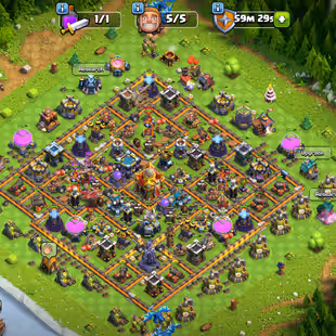 💫[ PREMIUM TH-16 ]💫 R.SPEAR [17] - GG [15] || FA-MM-DC-FB [12] || RED WALLS || NICE DEF - TROOPS | BEST DEAL - Image 1