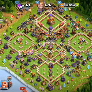 🔥[Clan Lvl-12]Epic Th-16💎Heros Lvl 92-95-70-70-45-15 | Nc Free | Epic Equipments | Instant Delivery | - Image 1