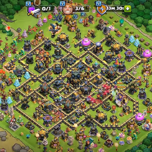 🔥TH-17 NEAR MAX 🔥 WALLS MAX | 2 HEROS MAX | FB(MAX) EB(26) SB(23) RS(20) | 15 HERO SKIN | INSTANT DELIVERY - Image 1