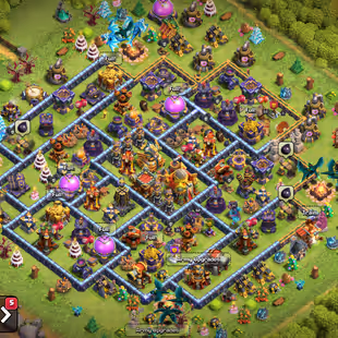 🔥300 CWL MEDALS! XP 159!TH 16🔥HEROS:55-62-37-21-35!NC YES!DARK WALLS!SEMI MAX DEFANCE!NICE TROOPS! INSTANT DELIVERY  - Image 1