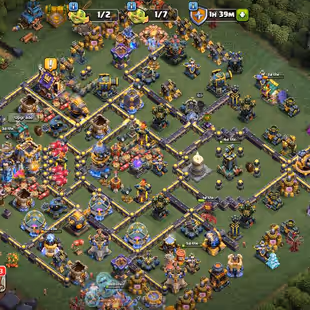 Strong Th18 || XP 256 || Heroes 100-103-89-76-50-12 || 2998 War Stars || High Level Epic Equipments || Builder Base Max - Image 1
