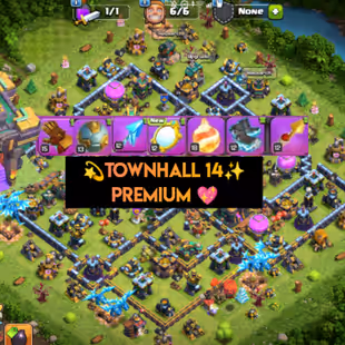 🔥[Limited Deal]💎 TH14-NEAR MAX [ 7x EPIC EQIP ] || HERO 78-78-48-52-25 || MAGIC ITEMS LOAD || HERO SKIN || SAFE ACC - Image 1