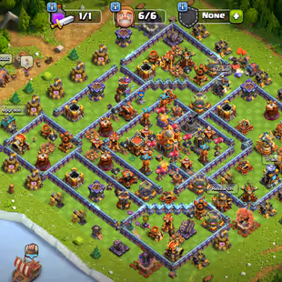 TH16 MAX! 4 HERO MAX! MM [MAX] - GG-SB-RS-EB [26]! 12X EPIC EQUIPMENT! NC AVAILBLE! 6 BUILDER! DEFENSE MAX! - Image 1