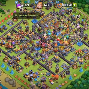 DISCOUNT SHOP-LEGEND |TH18 MAX FULL |SB-AF-MM-MS-FB-RS-EB-RR-RB-RD-MAX |HERO-110-110-95-85-55-25 |263-XP | ITEMS-MEDALS - Image 1