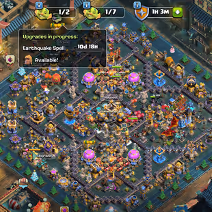 🔥TH 18 99 PERCENT MAX🔥60 PERCENT DISCOUNT SHOP-XP 255-[ 8 EPIC EQUIPMENT MAX-WALLS DEFENSE MAX-GOOD SKINS SCENERY-BEST - Image 1