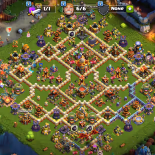 🔥Scenery Account 🔥|| Xp 202 || High level Epic Equipment || Heroes 93-93-67-69-45-15 || 6 Builders  - Image 1