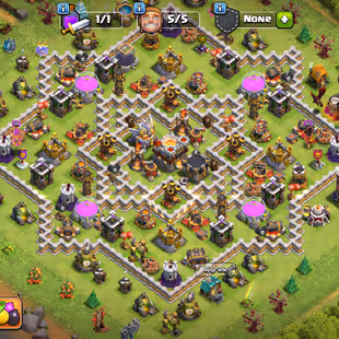 USA LOCAL || TH11 FULLY MAX || FULL MAX BUILDER BASE || VERY GOOD MAGIC ITEMS || CWL 51 || INSTANT DELIVERY  - Image 1