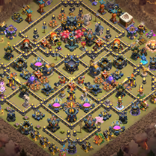 🔥Xp-209🔥 Th17 High Defense || Max Walls || High Equipment || Good Heroes || 6 Builders || NC 1k Gems - Image 1
