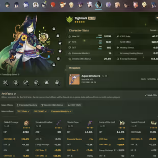 EU | AR 56 | 13 + 3 Leg | Xiao | Klee | Dehya C1 | Yelan | Furina | Nahida | Venti | Arataki Itto | Tighnari | Jean - Image 2