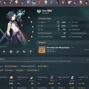 NA | AR 55 | 14 + 3 Leg | Kazuha | Venti | Zhongli | Xiao | Tighnari | Klee | Ayaka | Nahida | Neuvillette | Dehya - Image 1