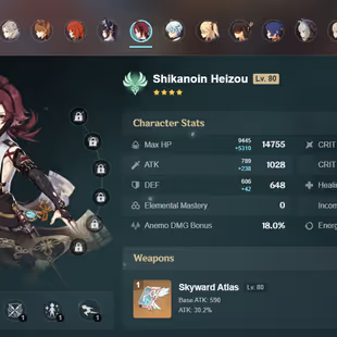 NA | AR 56  11 + 4 Leg | Kazuha C1 | Ayato | Ayaka | Itto | Eula | Albedo | Xiao | Tartaglia | Mona C1 | Qiqi C1 | Diluc - Image 1
