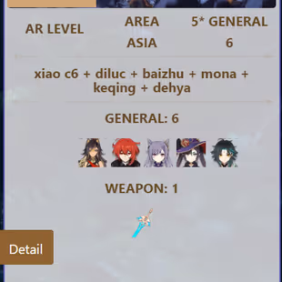 R307-ASIA-AR55-Dehya-Diluc-Keqing-Mona-Xiao-Weapon: 1 - Image 2