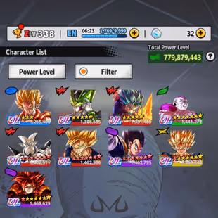 D805-IOS-Android-Vip Account-780 Millions Power-9 ULTRA-65 Legend-Vip Zenkai-Vip Equipment-Many Good Team Ready PVP - Image 1