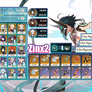 R275-ASIA-AR58-Xianyun-Nahida-Tighnari-Raiden-Kazuha-Ayaka-Hutao-Xiao-Mona-Jeans-Diluc-Albedo-Weapon: 7 - Image 1
