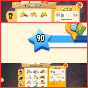 💥LEVEL 90 💥 DIAMONDS 600 [] BARN 7500 [] SILO 2000 [] COINS 5 MILLION [] MAINLAND UNLOCKED - Image 1