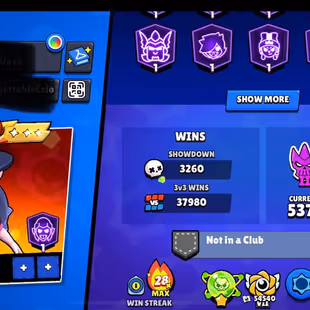 RARE 7X MASTERS 2025 | ALIEN FAME | 102 FULL MAXED P11 WITH HYPERCHARGED | 428 SKINS | 45 BUFFIES | 4 BRAWLER KEYS - Image 1