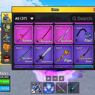Lvl 2800 MAX Blox Fruits Acc | 7 PERMS (Dragon, Kitsune, Dough, Portal, Buddha) | Dark Blade, CDK, Godhuman - Image 2