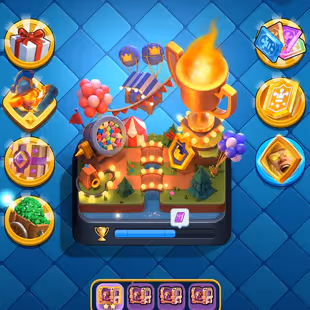 PREMIUM🔥 PREMAX 25 💎 ARENA 21 [] 2 ELITES [] 0 EVO [] 8303 TROPHIES [] XP51 [] 99 EMOTES [] INSTANT   - Image 1
