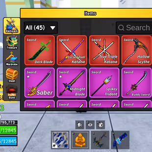 Lvl 2550 Blox Fruits Acc | 10 PERMS (Kitsune, T-Rex, Mammoth, Portal) | Dark Blade, CDK, TTK | Godhuman - Image 1