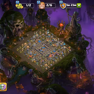 🔥[6 EPIC EQUIPMENT MAX]🔥TH 18 MAX || BK 105 AQ 105 MP 95 GW 80 RC 55 || BUILDER BASE ALMOST MAX || 4 HERO SKIN - Image 1