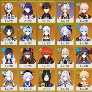 [Europe|ar60] 20 5 Star Characters 37 4 Star Characters For more details check description - Image 1