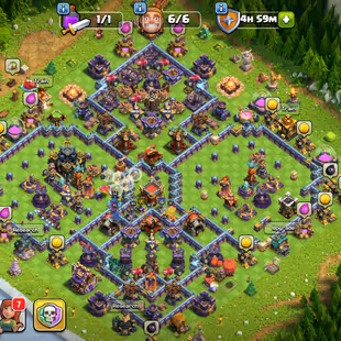 🔥EPIC SB-MM-26!FB-24!XP 212!TH 17🔥HERO:91-93-54-66-41!NC 500! PURPLE WALLS! STRONG DEFENCE & TROOPS!INSTANT DELIVERY  - Image 1