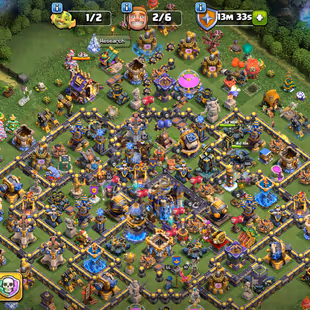🔥TH 18 ALMOST MAX🔥XP 247-[ 5 EPIC EQUIPMENT MAX OTHER ALL 20-HERO MAX 105-105-95-80-55-13-DEFENS MAX-NC YES-BEST DEAL - Image 2