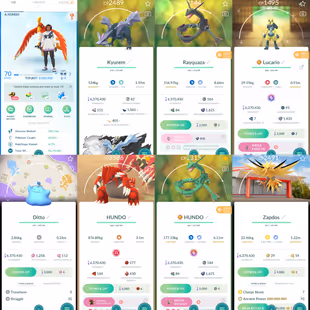  Level 70 | Hundo Mega Rayquaza | 129 Shiny | 420 Legendary | Hundo Mega Groudon | Shiny Fusion Kyurem | Shiny Rayquaza - Image 1