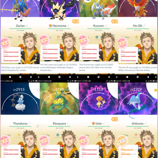 Great Acc | 7 Hundo Legendary | Lvl 71 | Instinct | 7 M Stardust | 47 Shiny Legendary | DPS018 - Image 1
