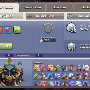 🔥Scenery Account🔥 Xp-210 || Th17 || High Quality Epic Equipment || Heroes 75-90-50-62-37 || 6 Builders || Cheapest - Image 2