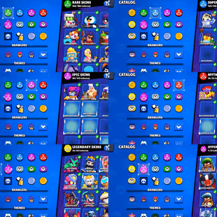 RARE BOTH RAD AND BLUE KING FRANK-43 LEGENDARY SKIN-97 MAX BRAWLER-480X SKIN-METORIC FAME 3-TROPHY 92.5K - Image 2
