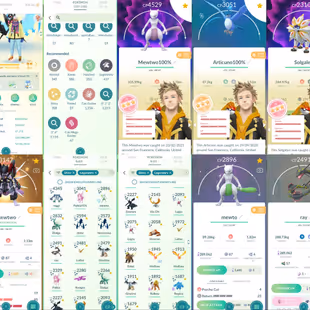 [G364] LEVEL 73 STACKED ACCOUNT I ARMOUR MEWTWO LUCKY I 2016 CREATED ACCOUNT I 708 SHINY I 437 LEGENDARY I NAME CHANGE A - Image 1