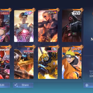 🔥BIG DISCOUNT- MEGA-3🔥  | LEGEND-2 || GRAND-21 || EXQUISITE-18 || ZODIAC FULL SET || SKIN-565 || HEROS ALL ||  - Image 1