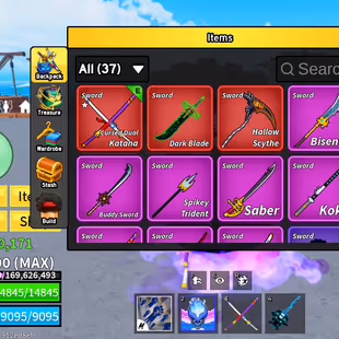 Lvl 2800 MAX Blox Fruits Acc | 7 PERMS (Dragon, Kitsune, Dough, Portal, Buddha) | Dark Blade, CDK, Godhuman - Image 1