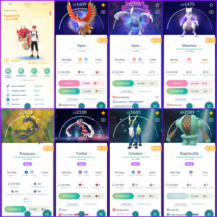 Rare Apex Ho-OH & Apex Lugia | 2016 Creation | 250+ Shiny : 90+ Legendary | 11 Shiny Legend : 10 Shiny Costume | 1.3M St - Image 1