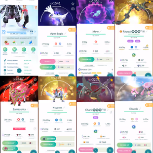 1947 Level 70 2016 Legacy 50 (Level 50 Jacket). Shadow Apex Lugia only Shiny Mew Shiny Mega Rayquaza Lucky - Image 1