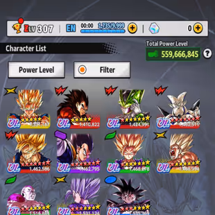 D792-IOS+Android-Vip Account-11 UL(SS4 Vegeta+SS Goku+Frieza+Cell+SS2 Gohan+Turles+Beast Gohan+Super Vegito)+59 Legends - Image 1