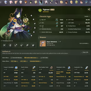 NA | AR 58 | 14 + 3 Leg | Venti | Itto | Kazuha | Yoimiya | Tighnari | Kokomi | Ayato | Xiao | Tartaglia | Mona C1 | - Image 2