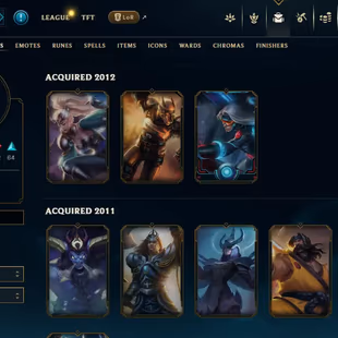 PAX Skins-EUNE-Level 723-Gold IV-162 Skins-25995 BE-20 RP-Honor Level 3-Full Champs-Vel'Koz:1.28MptsVictorious J4 &Janna - Image 1