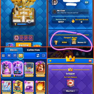 🎁FLASH SALE 7 YEAR OLD  ACCT🎯 ARENA 23[]KT 15-XP 60 [] 9280 TROPHIES [] 103 MAX- 22 ELITE- 12 EVO 164 EMOTES[]12 SKINS - Image 4